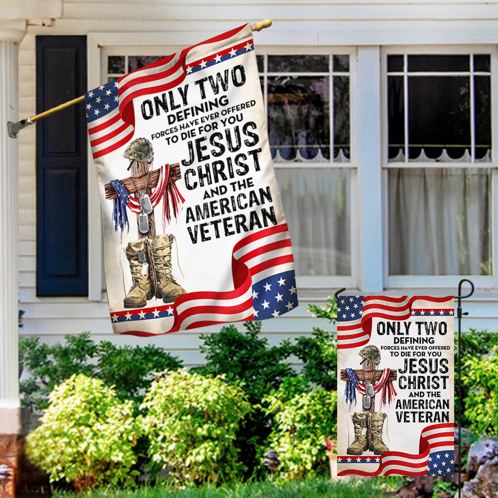 Flagwix American Flag - Only Jesus Christ and American Veteran Can Die For You, US Veteran Flag