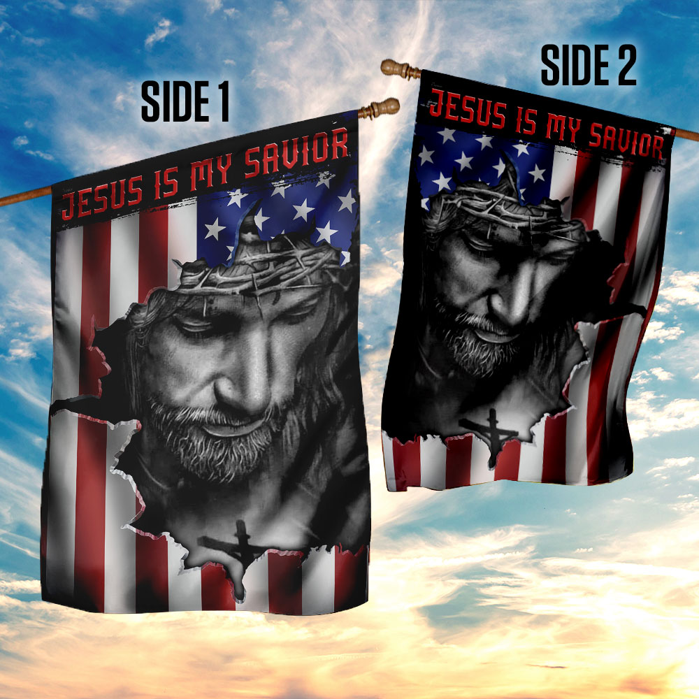 Jesus And American Flag FLAGWIX  ™ Jesus Is My Savior Flag
