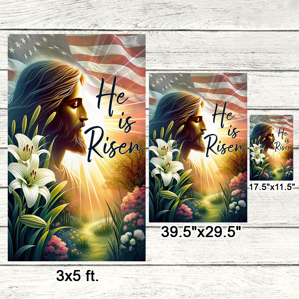 FLAGWIX  Easter Day Jesus He Is Risen Flag