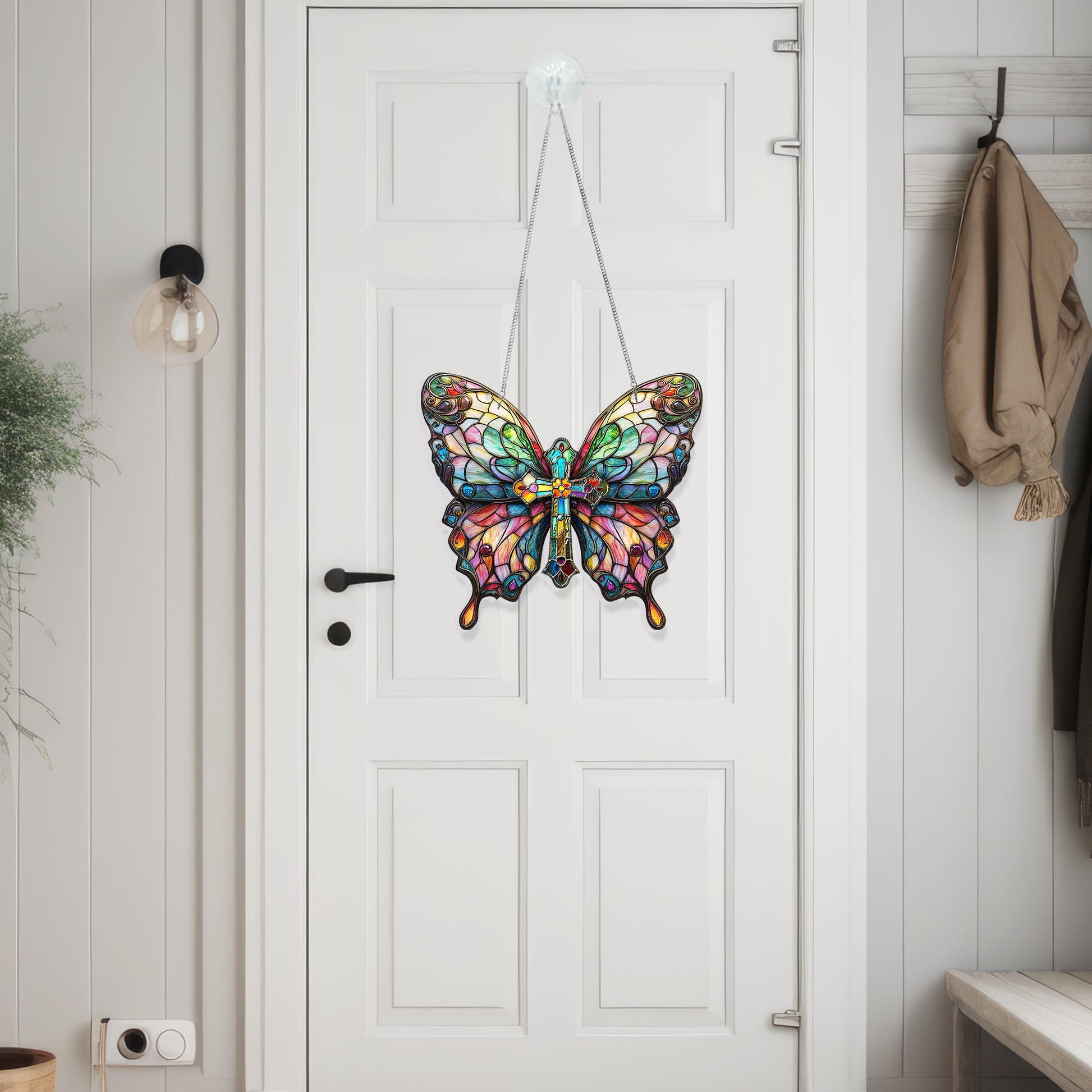 Christian Butterfly Acrylic Suncatcher Hanging