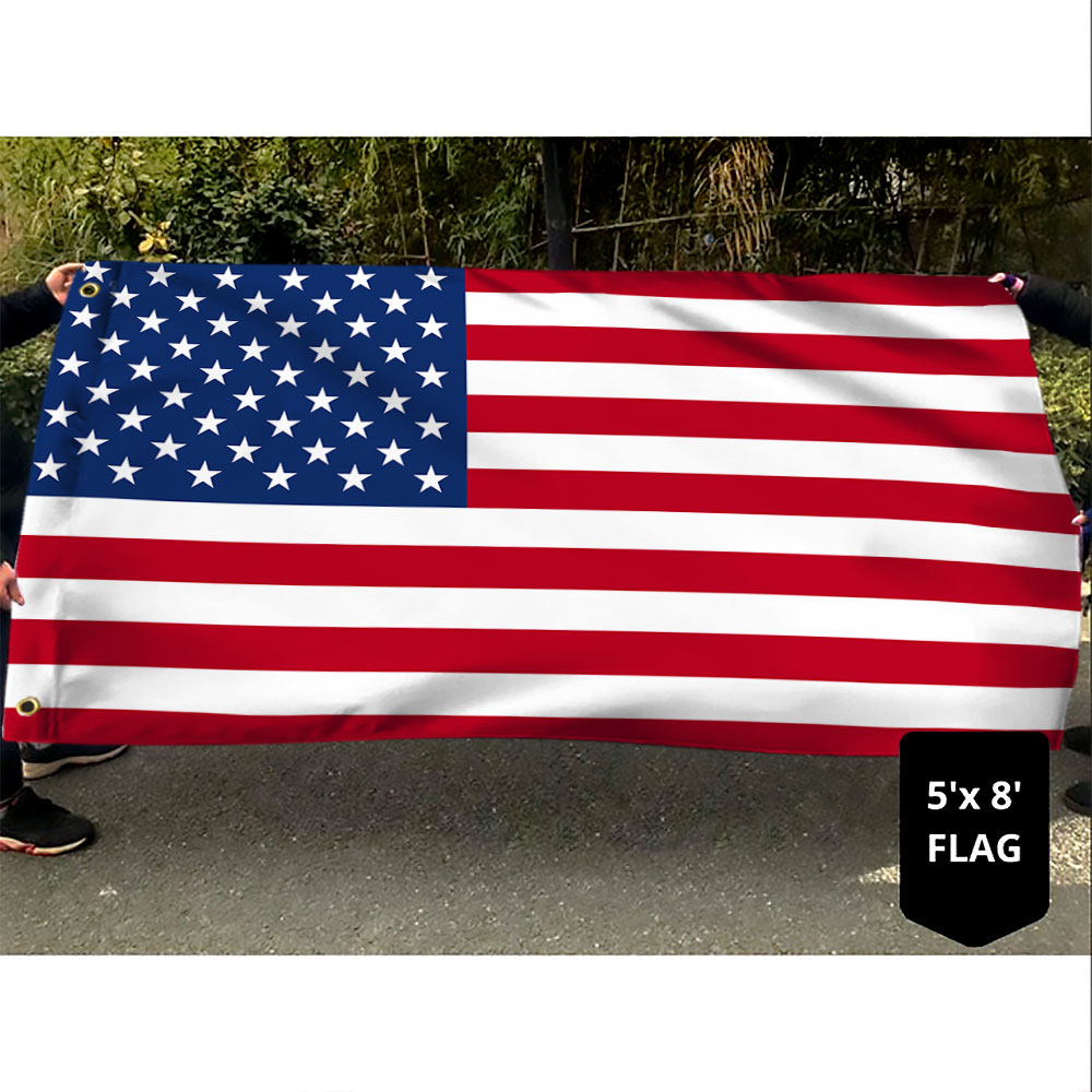 Jesus American Flag Faith Over Fear God Jesus Grommet Flag