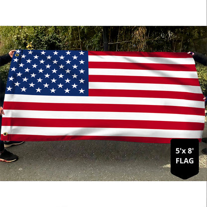 Jesus American Flag Faith Over Fear God Jesus Grommet Flag