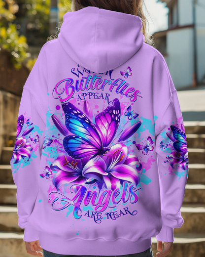 When Butterflies Appear Angels Are Near Hoodie