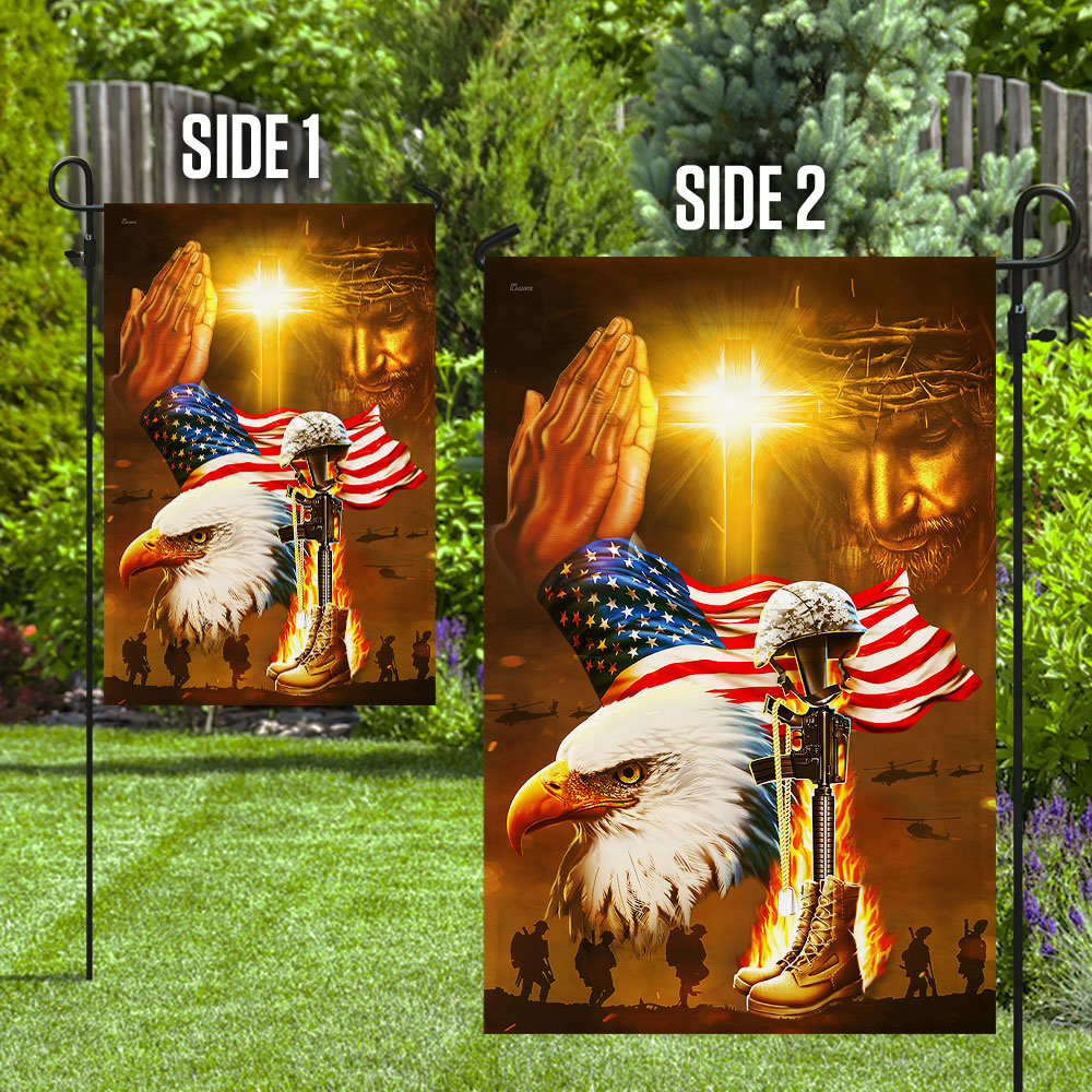 Home Of The Free Because Of The Brave Jesus Patriotism Flag