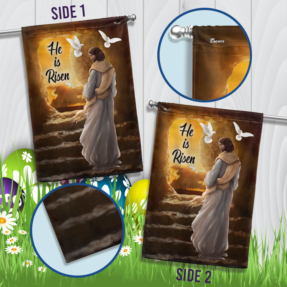 FLAGWIX He Is Risen Christ Resurrection of Jesus Flag