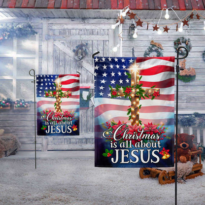 Jesus Christ Christmas Flag Christmas Is All About Jesus
