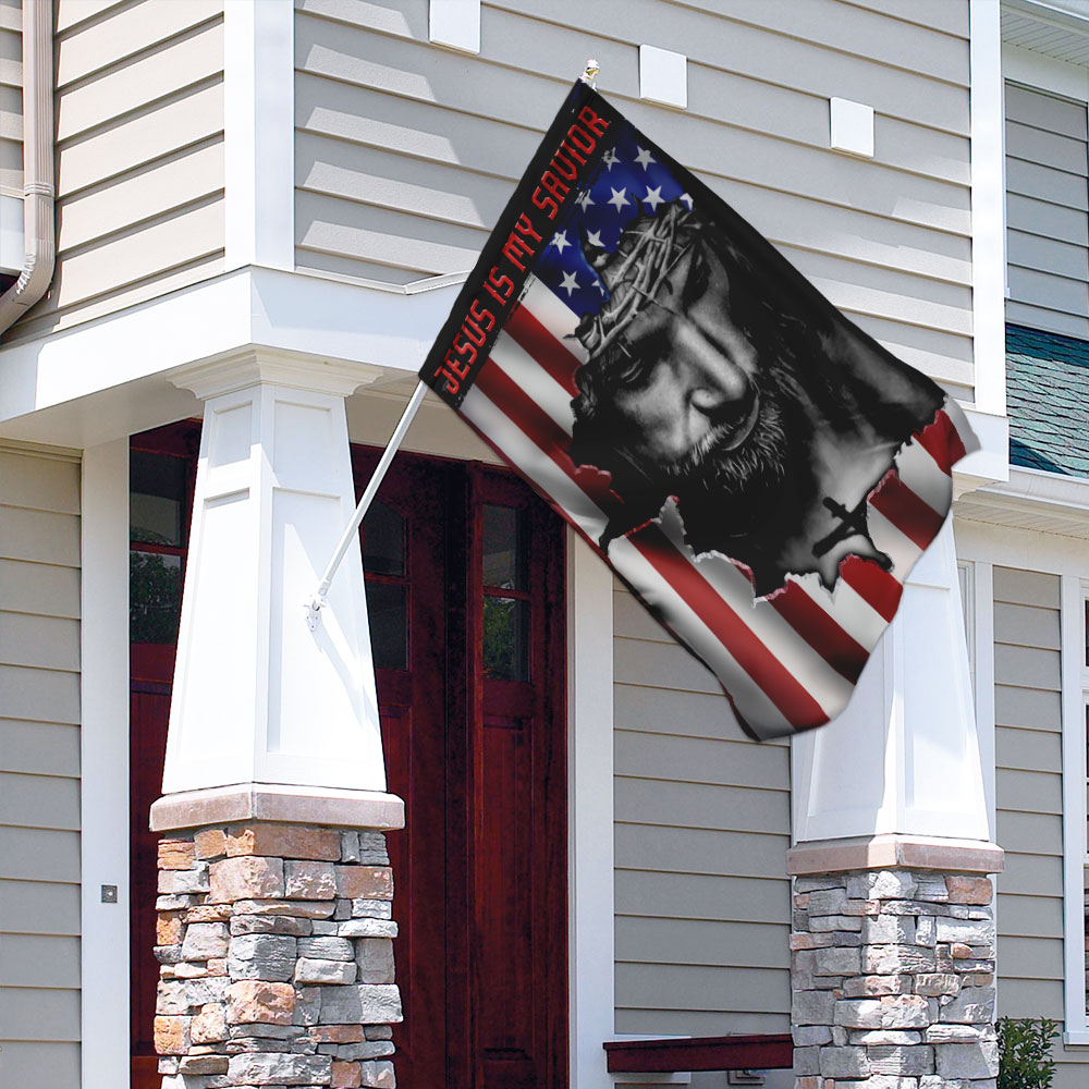 Jesus And American Flag FLAGWIX  ™ Jesus Is My Savior Flag
