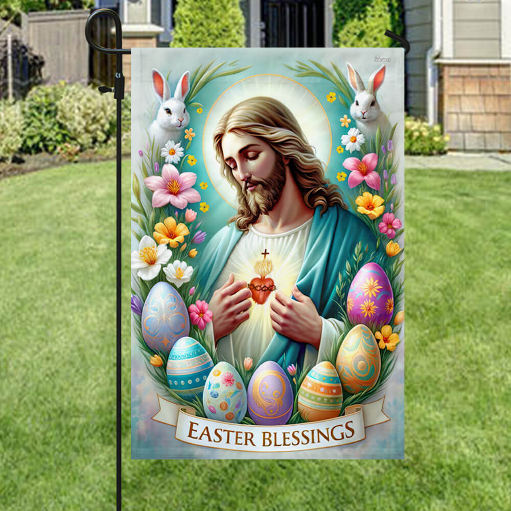 FLAGWIX  Easter Day Jesus Christ Easter Blessings Flag