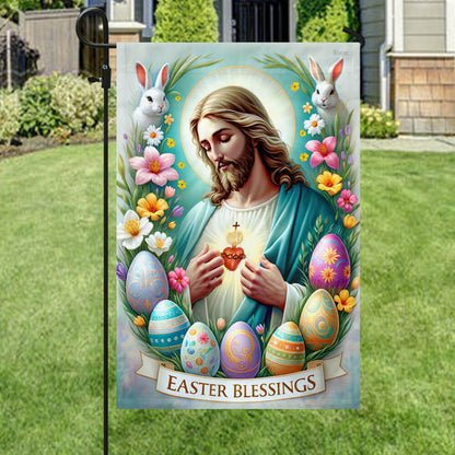 FLAGWIX  Easter Day Jesus Christ Easter Blessings Flag