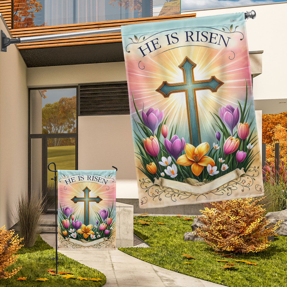 FLAGWIX  Christian Cross Easter Day Flag