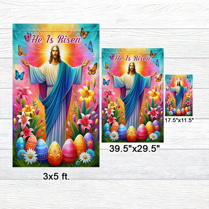 FLAGWIX  He Is Risen Resurrection of Jesus Easter Day Flag