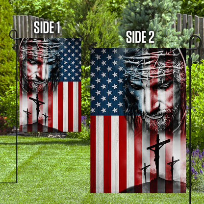 Jesus Christ American Flag
