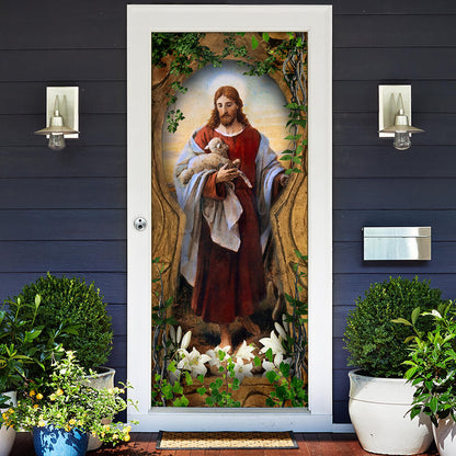 Jesus The Good Shepherd Door Cover
