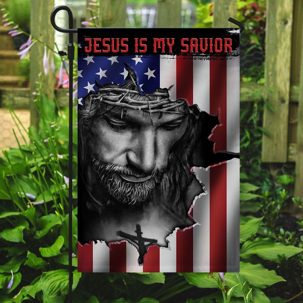 Jesus And American Flag FLAGWIX  ™ Jesus Is My Savior Flag