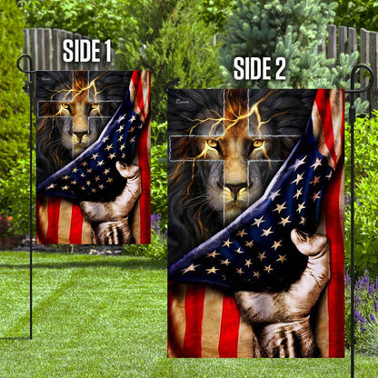 Christian Lion Cross Flag