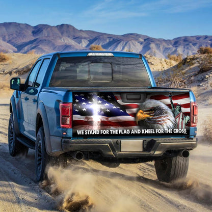 Jesus Christ United We Stand Truck Tailgate Decal Sticker Wrap