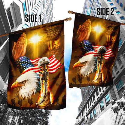 Home Of The Free Because Of The Brave Jesus Patriotism Flag