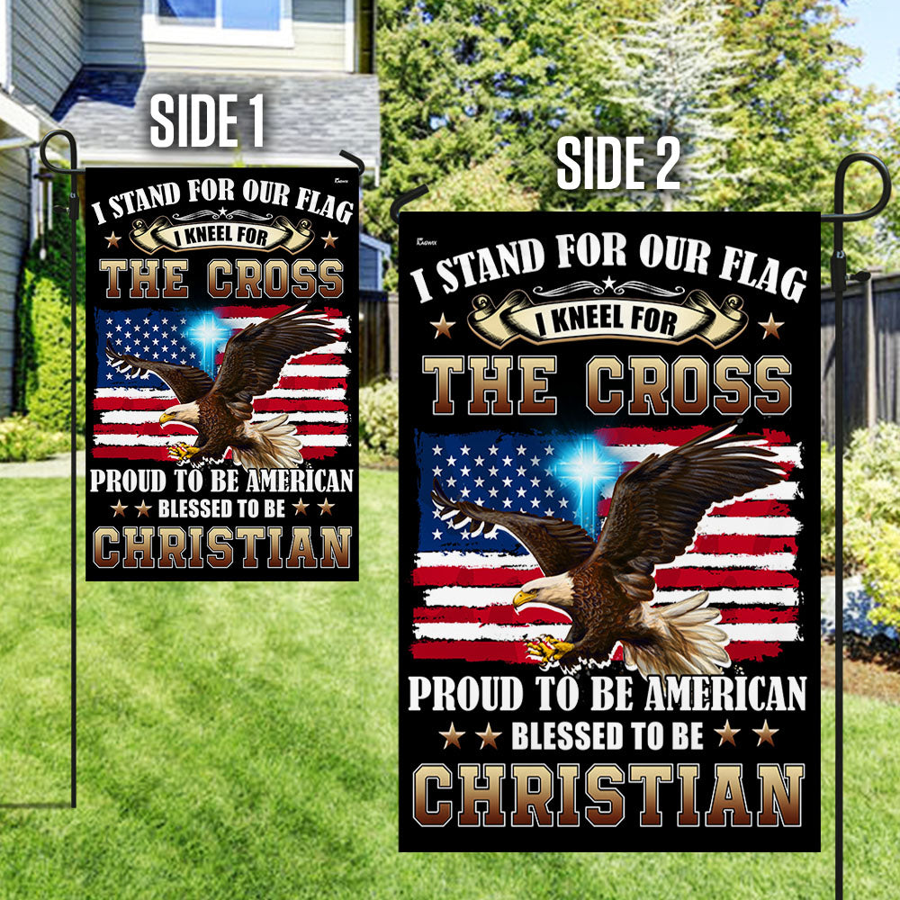 Proud To Be American Blessed To Be Christian Eagle Patriot American Flag