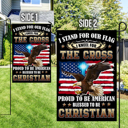 Proud To Be American Blessed To Be Christian Eagle Patriot American Flag