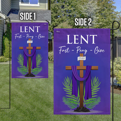 FLAGWIX  Lent Season Fast Pray Give Jesus Christian Cross Flag