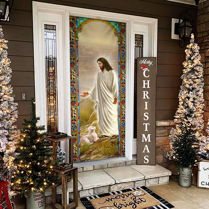 Jesus The Good Shepherd Door Cover