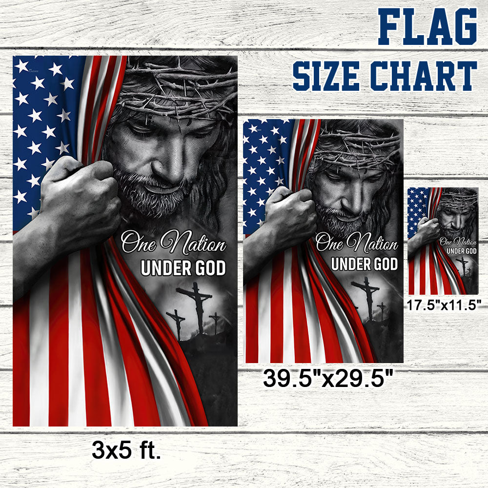 Jesus Flag One Nation Under God American Patriot Flag, American Flag