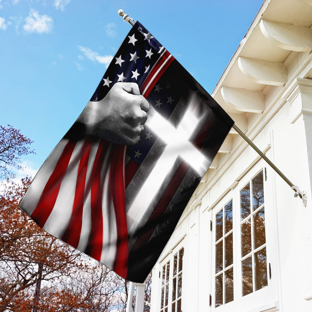 One Nation Under God Jesus American Flag