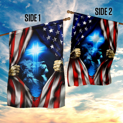 Jesus Christ American Flag