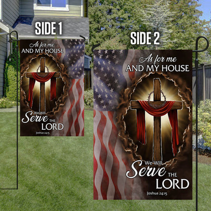 Christian Cross American Flag