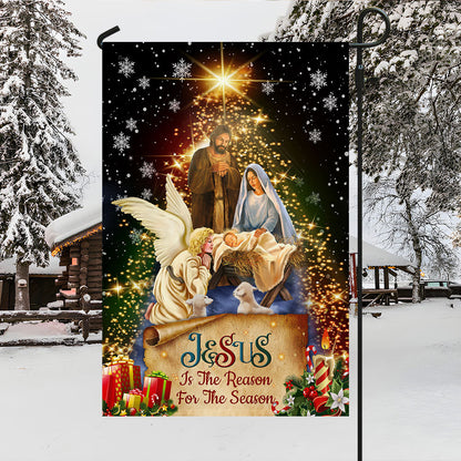 Jesus Christmas Flag Jesus Is The Reason For The Season Christmas Flag