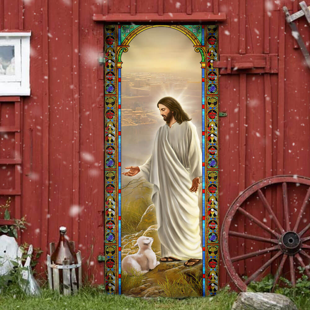 Jesus The Good Shepherd Door Cover