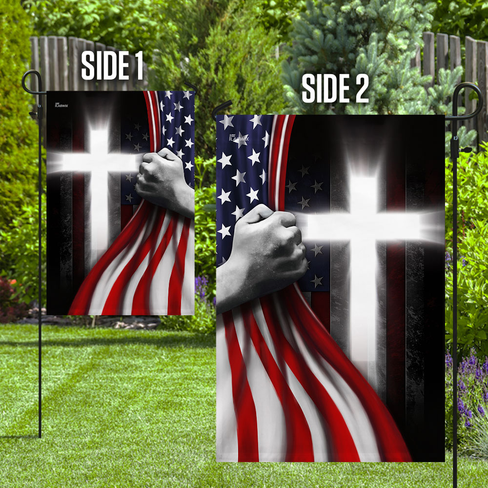 One Nation Under God Jesus American Flag