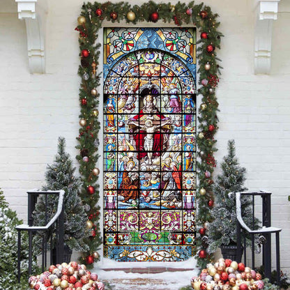 The Holy Trinity. Jesus Christ Door Cover
