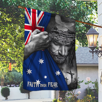 Jesus Flag Jesus Faith Over Fear Australian Flag