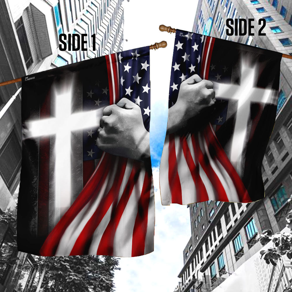 One Nation Under God Jesus American Flag