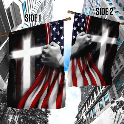 One Nation Under God Jesus American Flag