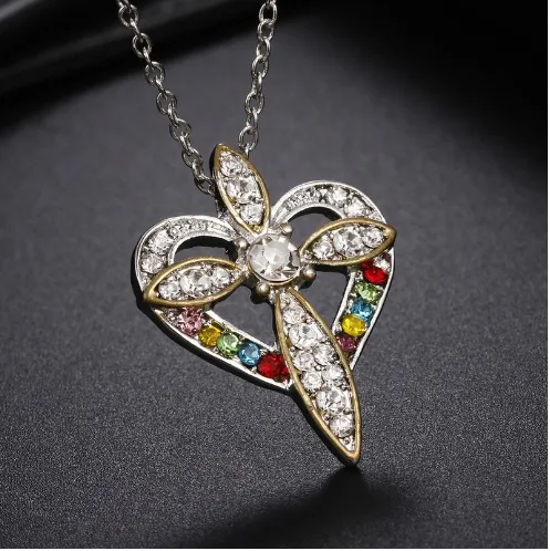 Heart Shaped Cross Pendant