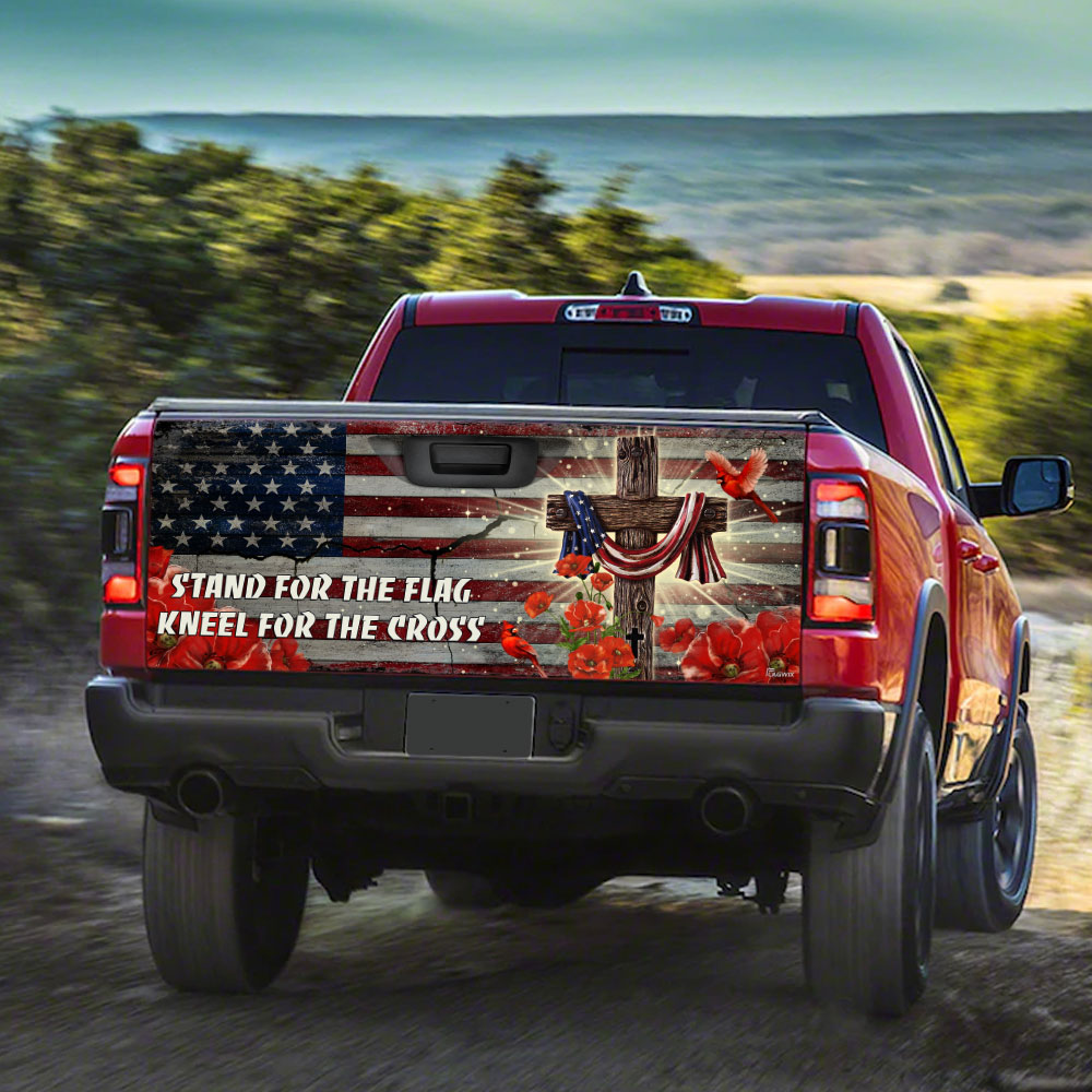 Jesus Christ United We Stand Truck Tailgate Decal Sticker Wrap