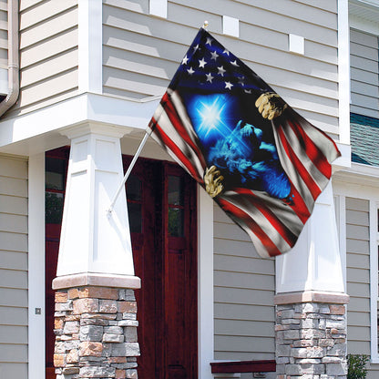 Jesus Christ American Flag