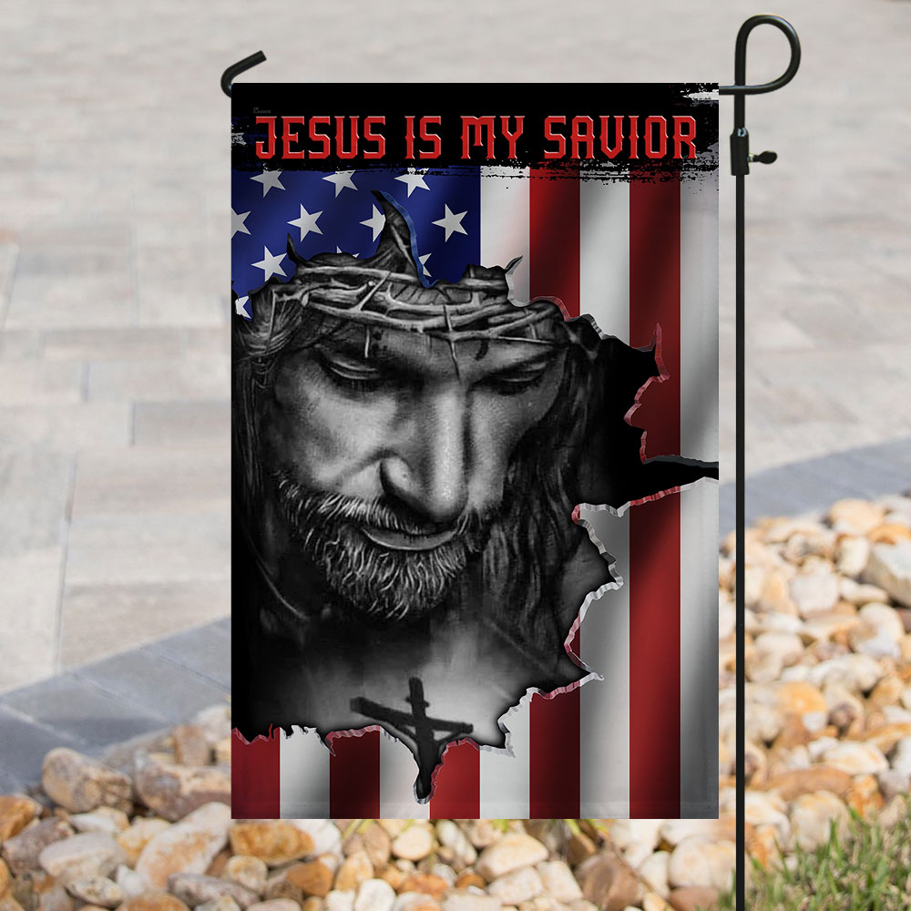 Jesus And American Flag FLAGWIX  ™ Jesus Is My Savior Flag