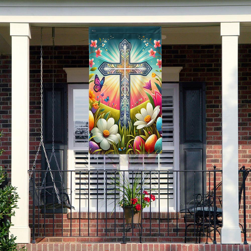 FLAGWIX  Easter Christian Cross Resurrection of Jesus Flag
