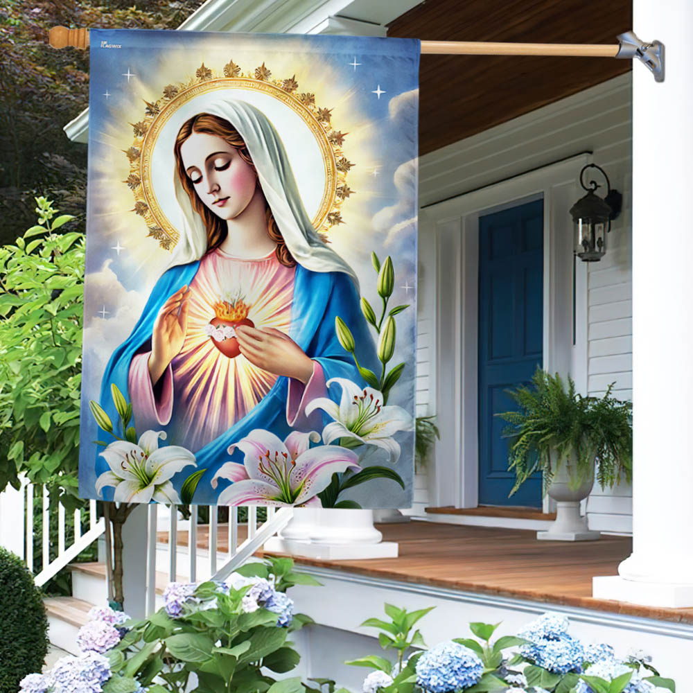 Immaculate Conception Virgin Mary Blessed Virgin Mary Flag