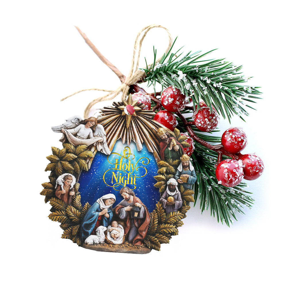 Christian Christmas Ornaments - Family Religious Gifts - Christian Decorations For Home, Religious Decor - Christian Friend Christmas Ornaments Gifts