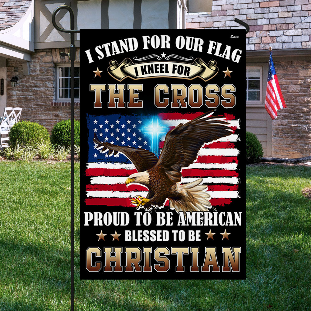 Proud To Be American Blessed To Be Christian Eagle Patriot American Flag