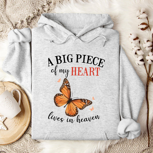 A Big Piece Of My Heart Lives In Heaven 01 Hoodie