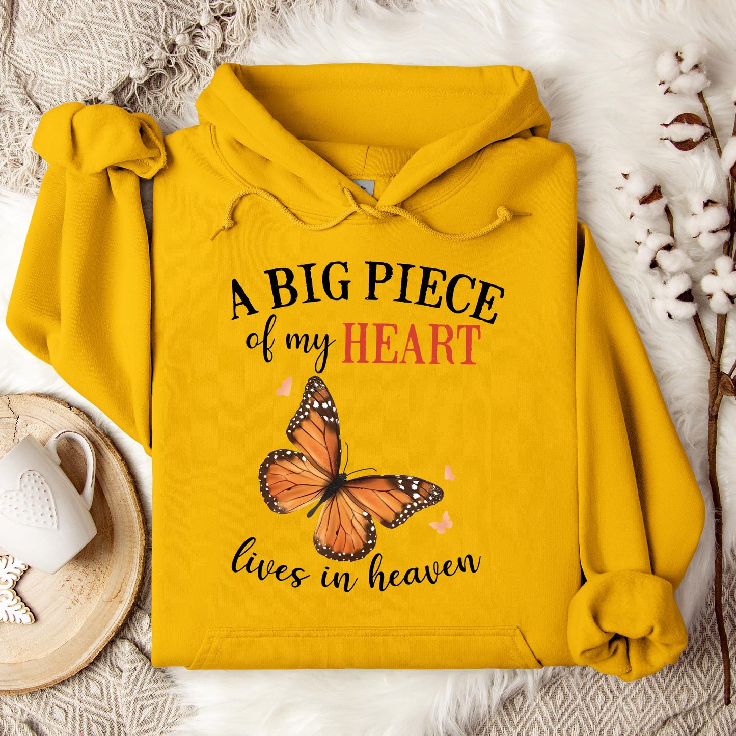 A Big Piece Of My Heart Lives In Heaven 01 Hoodie
