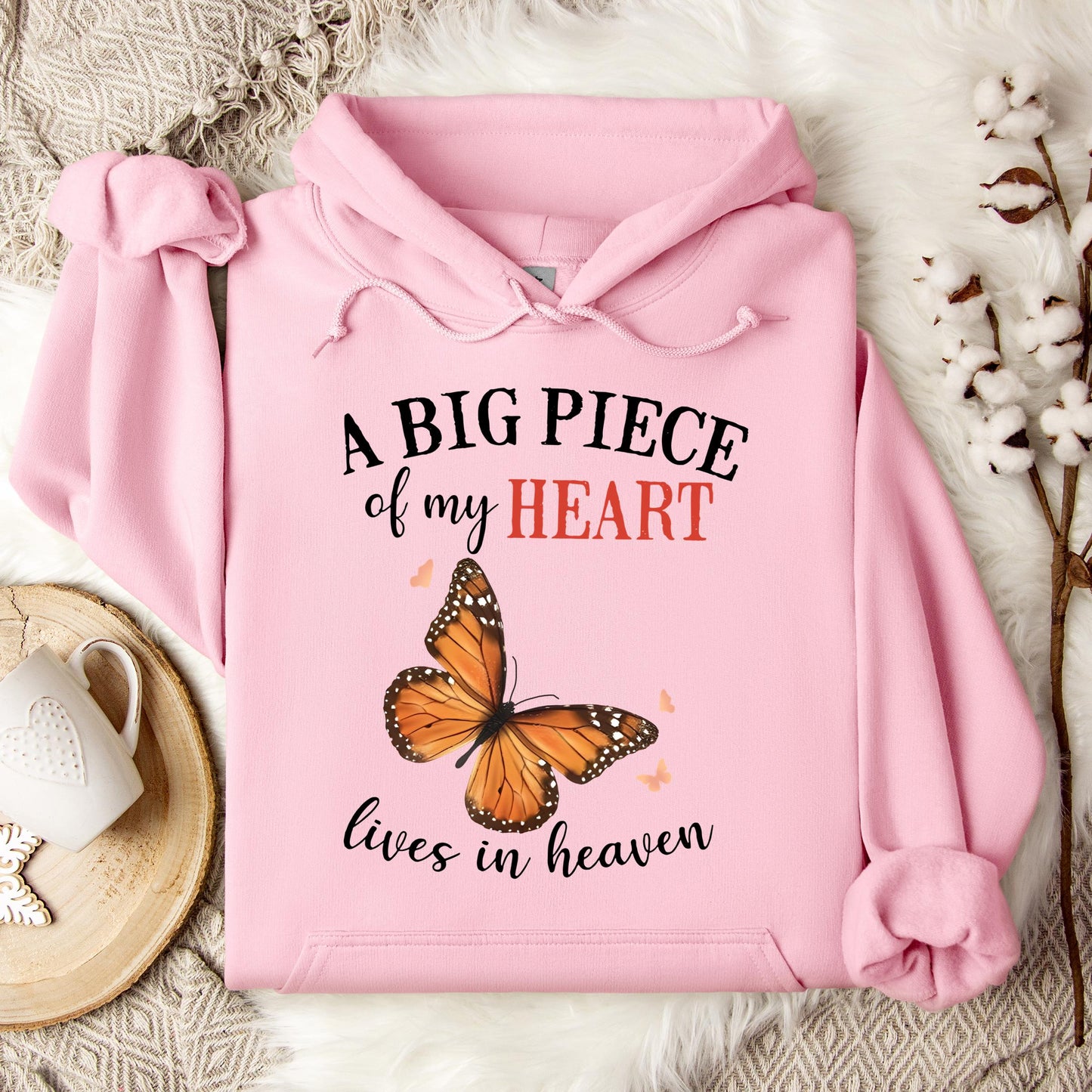 A Big Piece Of My Heart Lives In Heaven 01 Hoodie