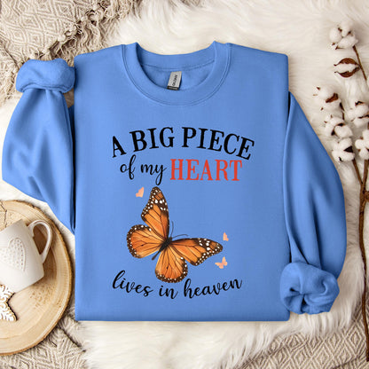 A Big Piece Of My Heart Lives In Heaven 01 Sweatshirt