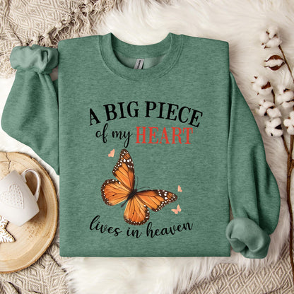 A Big Piece Of My Heart Lives In Heaven 01 Sweatshirt