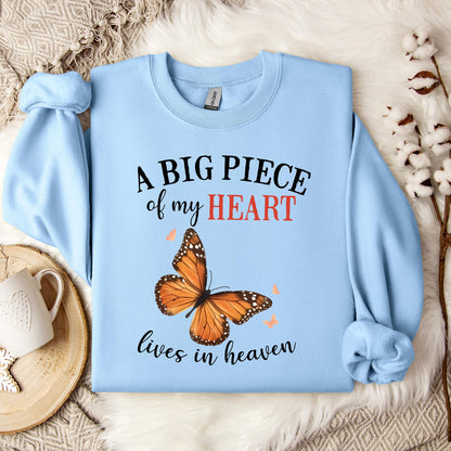 A Big Piece Of My Heart Lives In Heaven 01 Sweatshirt